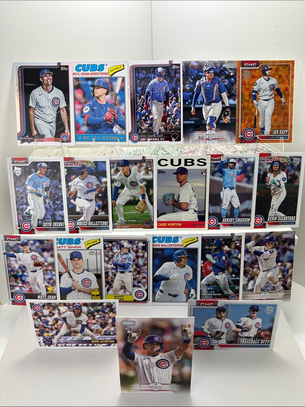 Pete Crow-Armstrong, Suzuki + Rookies of Ballesteros/Horton/Shaw Cubs lot of 20